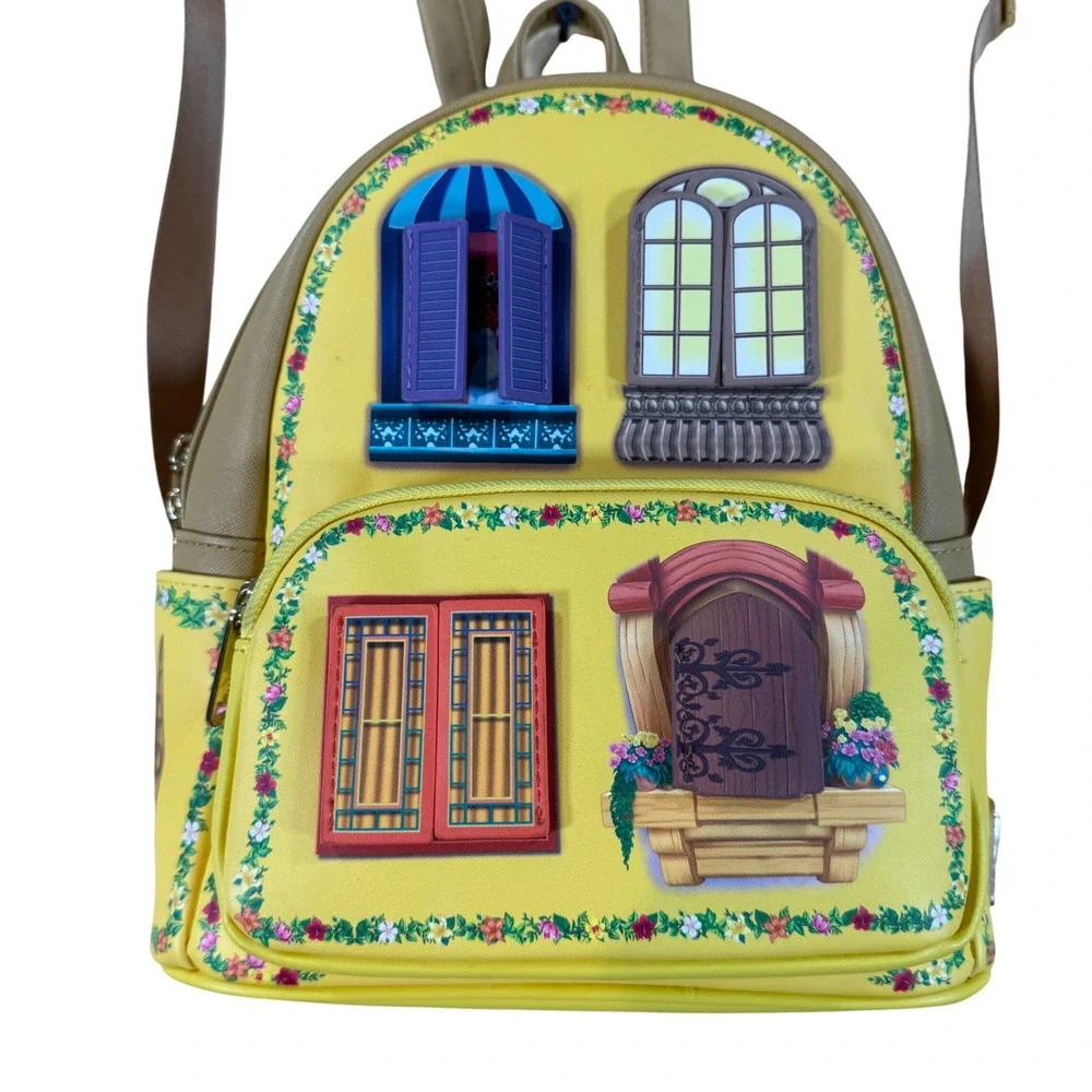 Loungefly Disney Princesses Floral Balconies Mini Backpack Snow White Jasmine